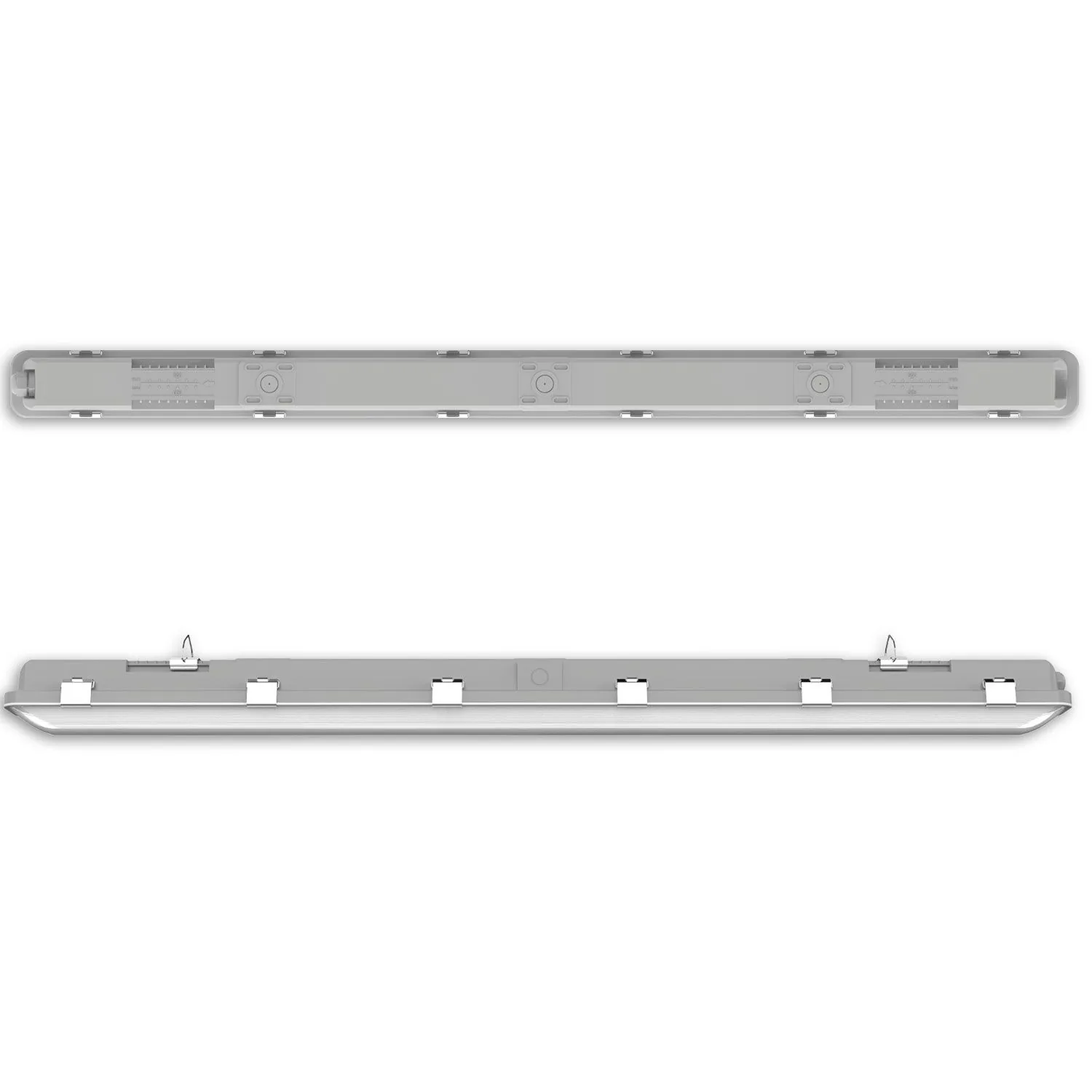 LED Wannenleuchte SL 150cm, IP66, PowerSwitch 36-57W, 140lm/W, 4000K — weiteres